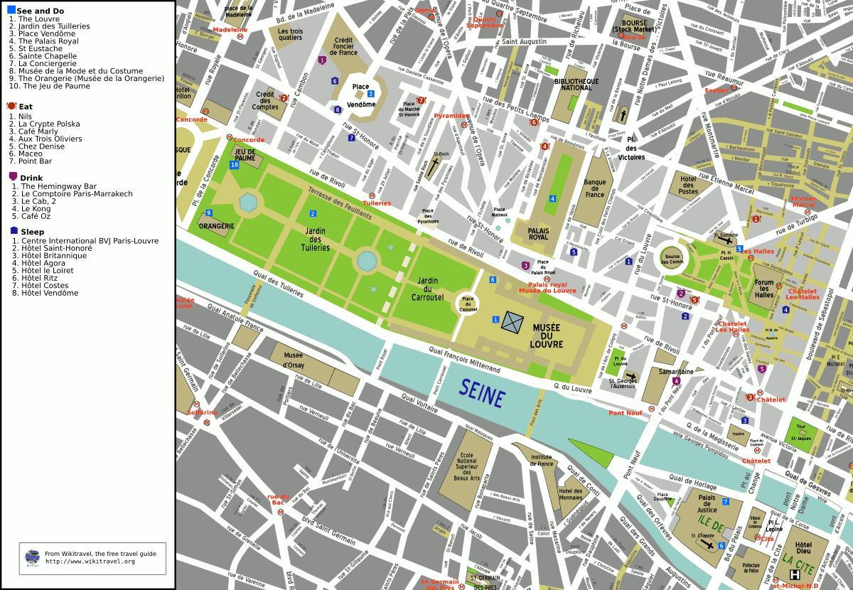 Քարտեզ 1-րդ շրջանում ' Փարիզի