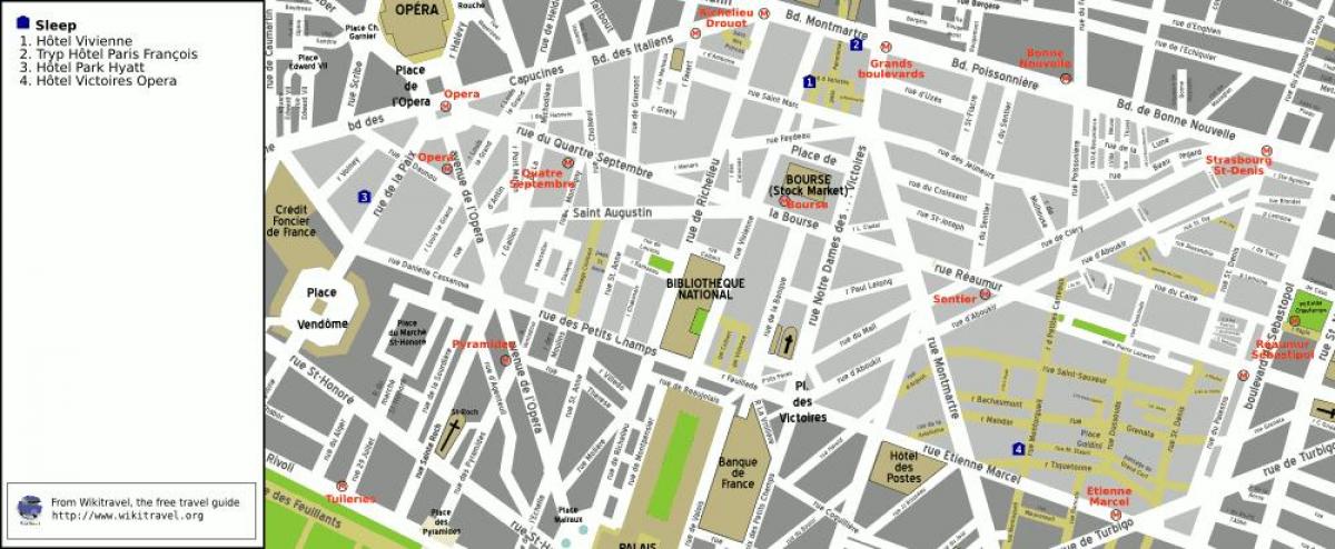 Քարտեզ 2-րդ շրջանը Փարիզի