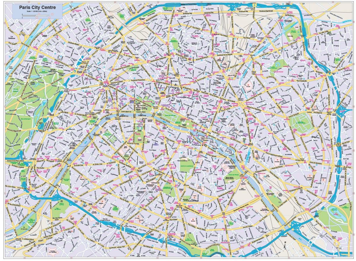 Քարտեզ Փարիզի կենտրոն