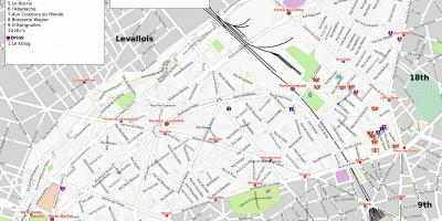 Քարտեզ Փարիզի 17-րդ օկրուգում