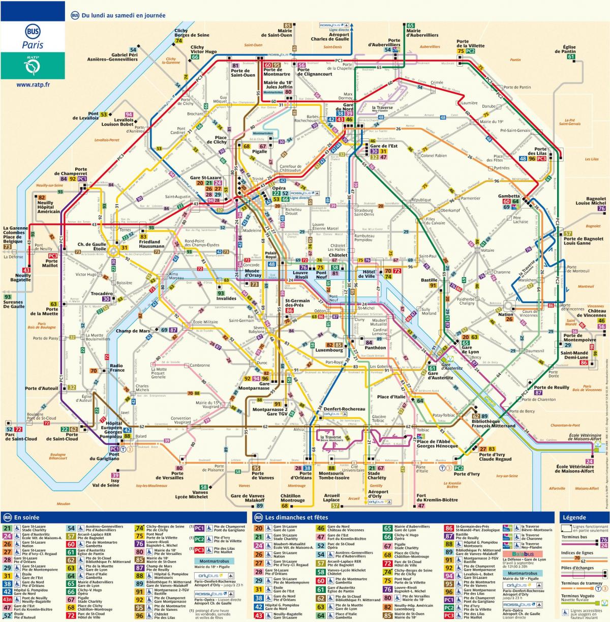 Քարտեզը ավտոբուսային РАТП
