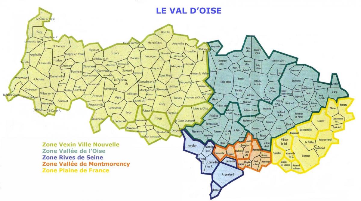Քարտեզ Վալ-դ ' ՈՒԱԶ