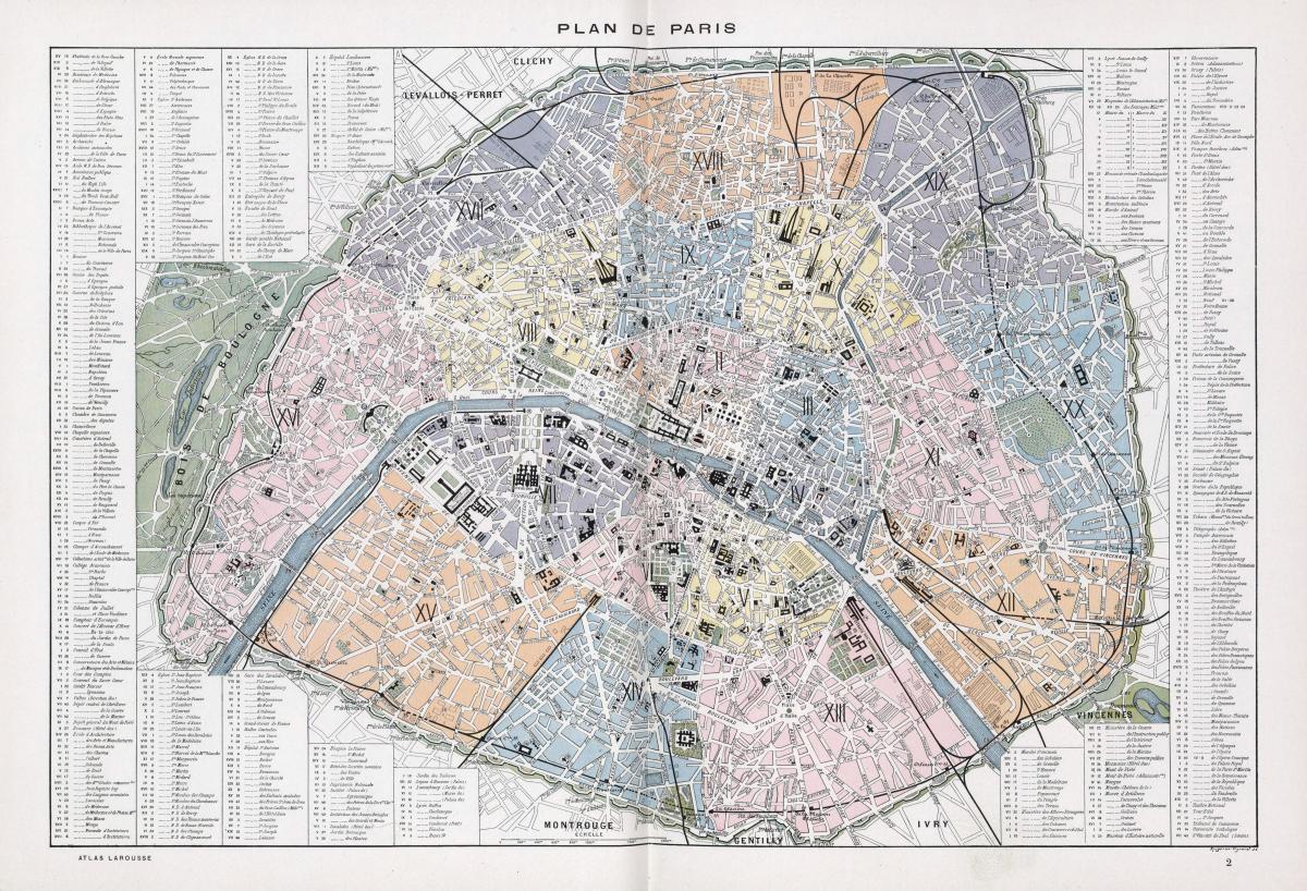 Քարտեզ Փարիզի 1900
