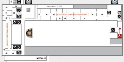Քարտեզ թանգարանի Orsay մակարդակը 5