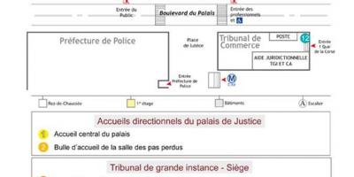 Քարտեզ արդարադատության Պալատ Փարիզ