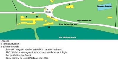 Քարտեզը հիվանդանոց Salvadour Սան