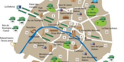 Քարտեզ ' Փարիզի զբոսաշրջության